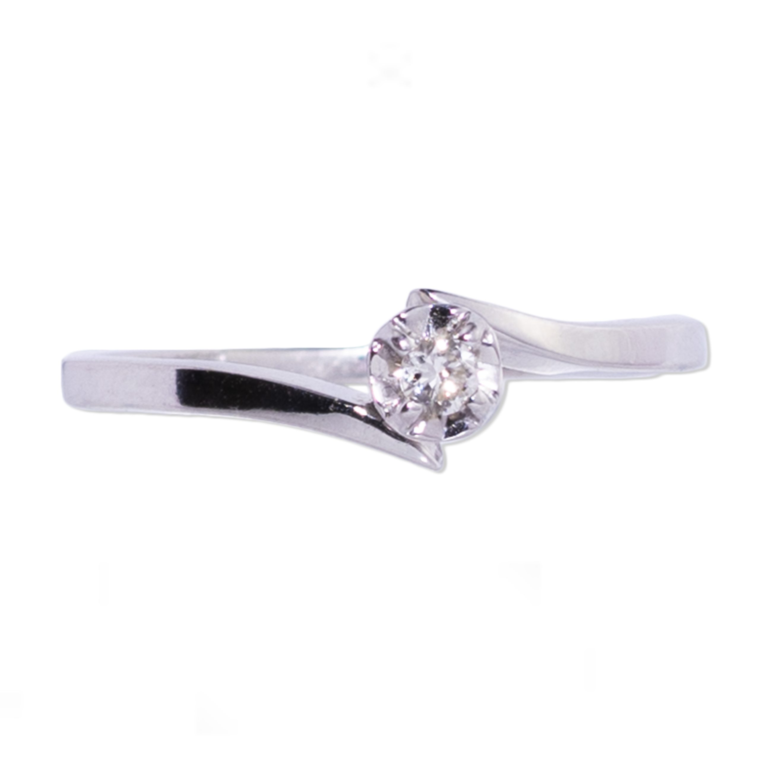 Anillo promesa solitario