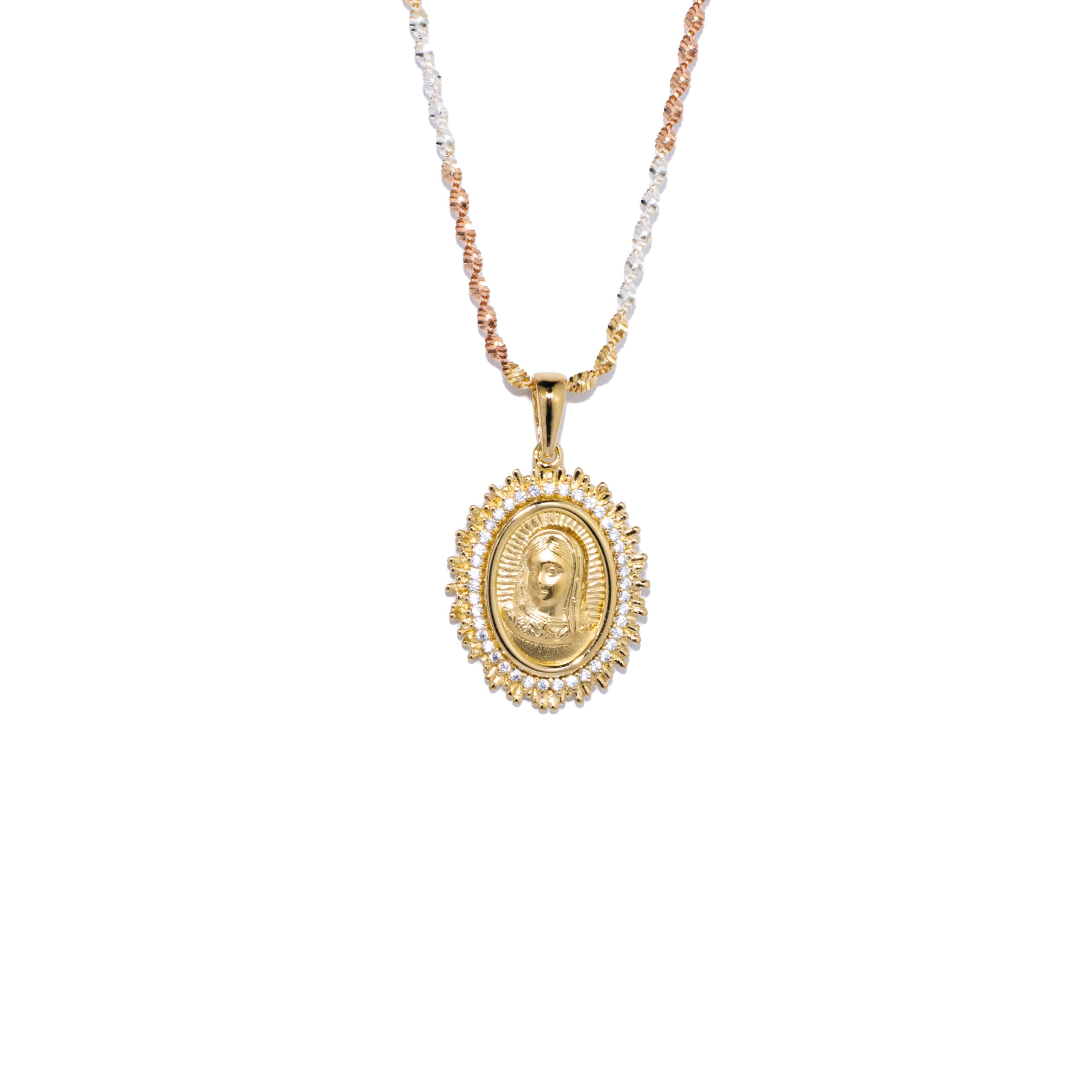 Medalla Virgen de Guadalupe espiga