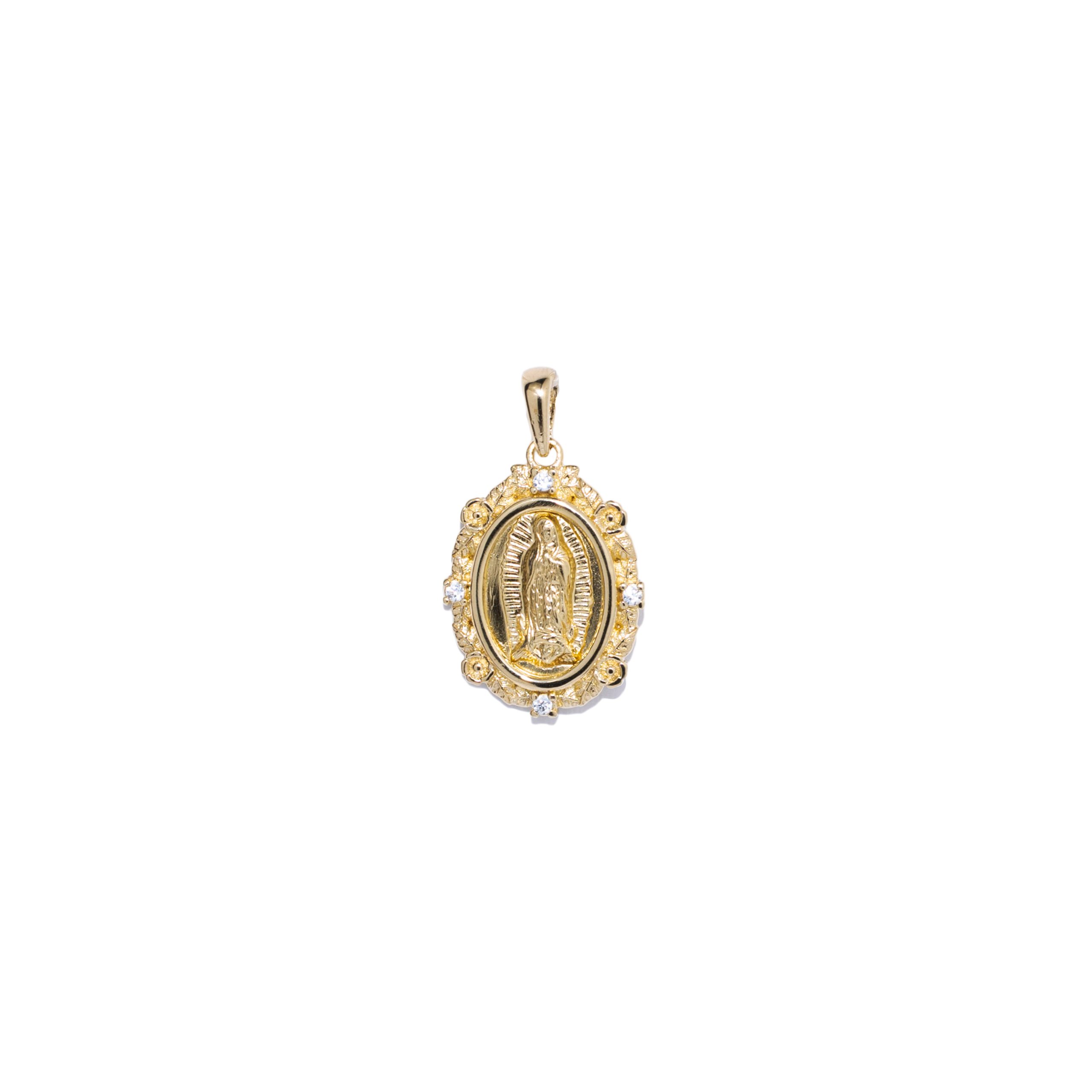 Medalla Virgen de Guadalupe lunares