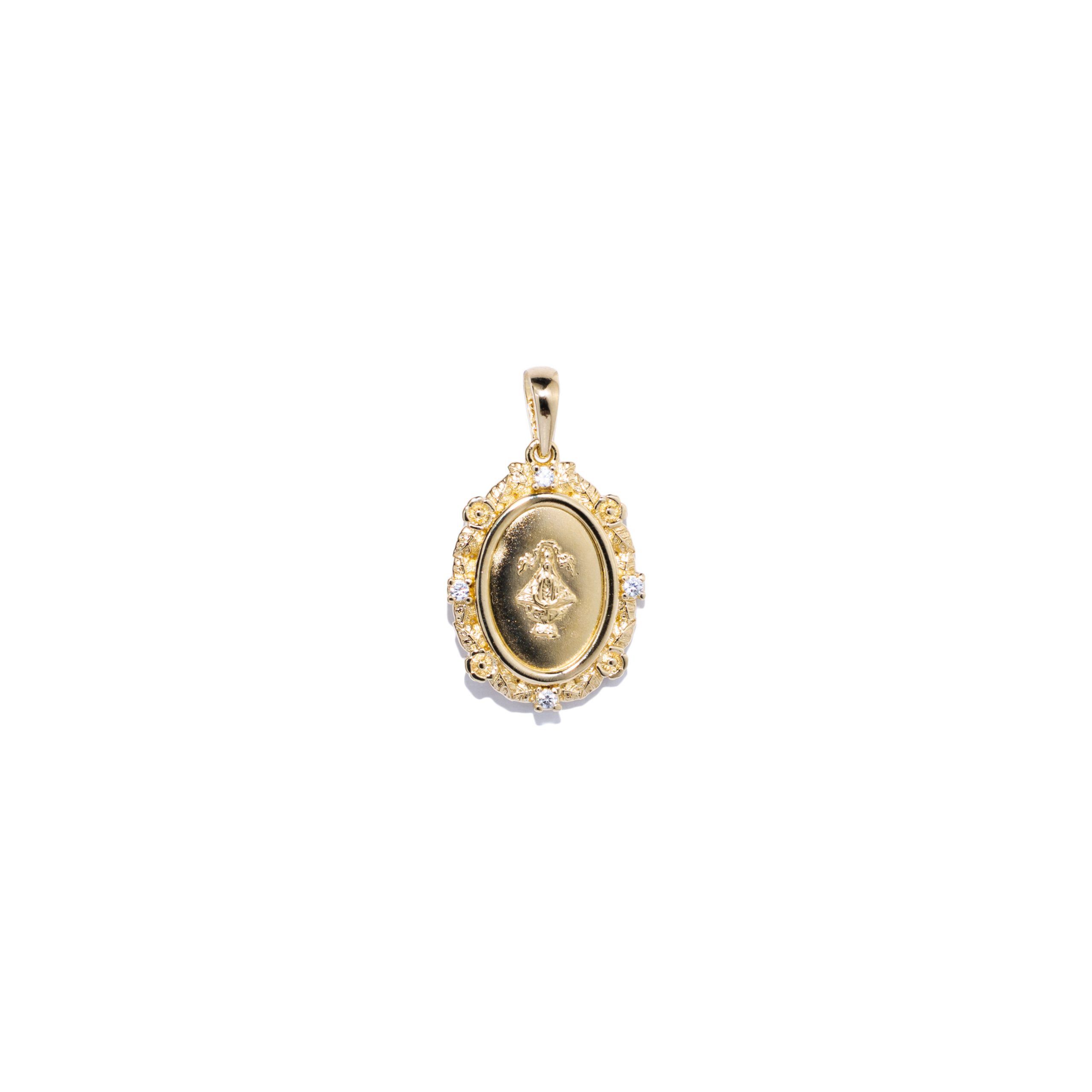 Medalla Virgen San Juan de los Lagos lunares