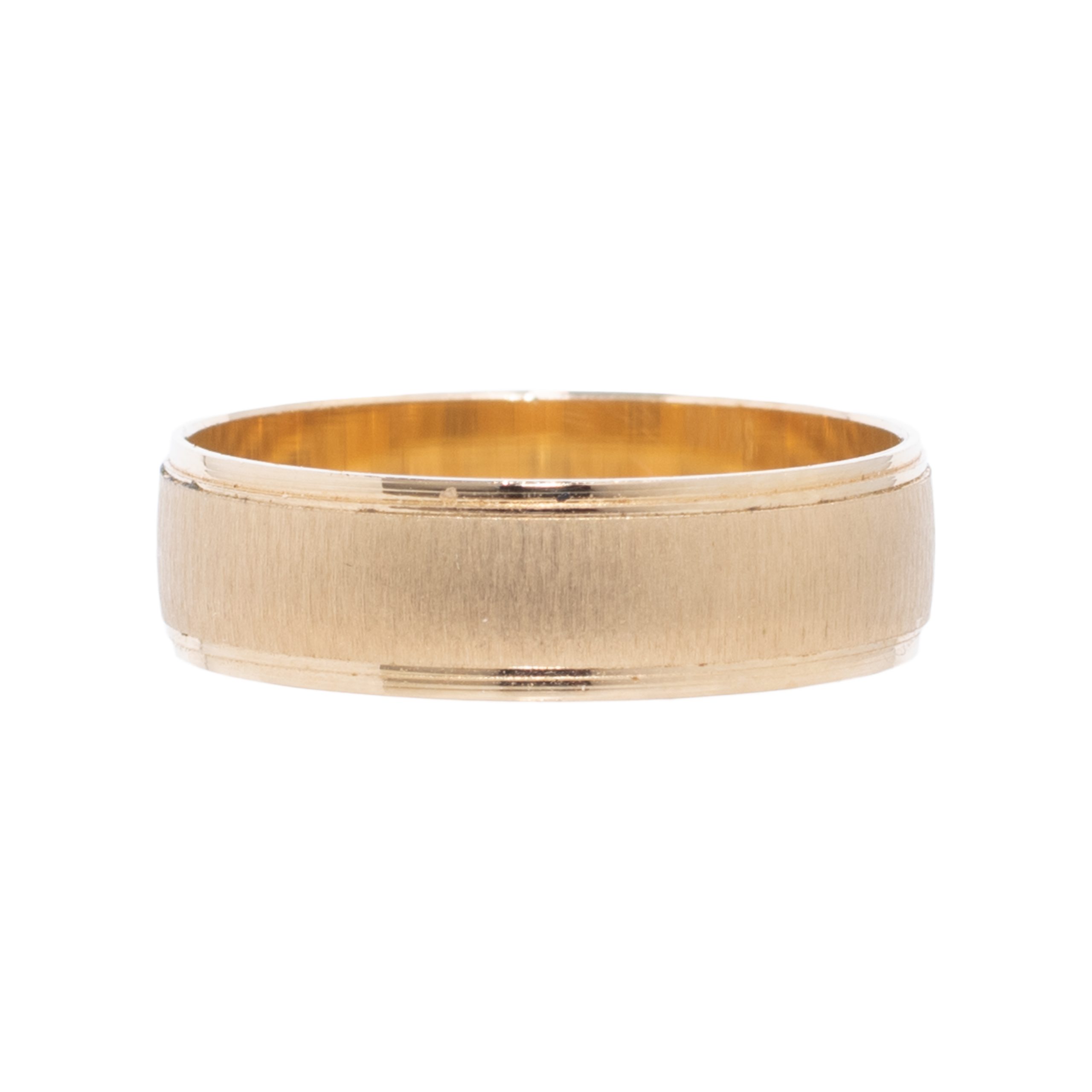 Argolla de matrimonio texturizada