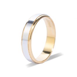 Argolla de matrimonio bicolor